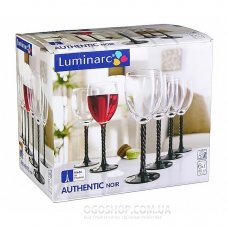 Набір келихів для вина Luminarc Authentic Noir H5657 (310 ml)