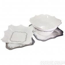 Столовий сервіз Luminarc Authentic Silver H8391 (19 предметів)