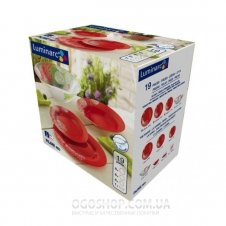 Столовый сервиз Luminarc Piume Red J7547 (19 предметов)