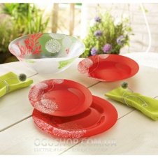 Столовый сервиз Luminarc Piume Red J7547 (19 предметов)