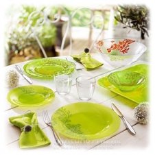 Столовый сервиз Luminarc Piume Green J7664 (19 предметов)