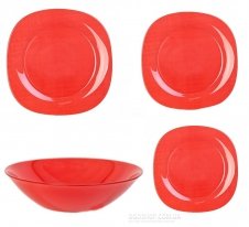 Столовий сервіз Luminarc Colorama Red J7774 (19 предметів)