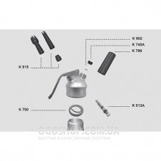 Сифон для вершків Kayser Inox 0,5 л 4051