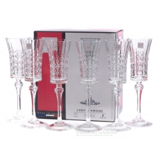 Набір келихів для шампанського Eclat Lady Diamond L9742 (150 мл)
