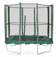 Батут прямоугольный МВМ 215x150 см с защитной сеткой