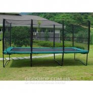 Батут прямоугольный МВМ 457x305 см с защитной сеткой + лестница