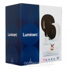 Столовий сервіз Luminarc Carine Black & White N1500 (30 предметів)