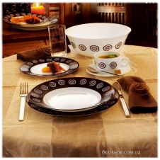 Столовий сервіс Luminarc Sirocco Brown N4867 (19 предметів)