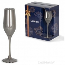 Набір келихів для шампанського Luminarc Селест Сяючий Графіт P1564 / 1 (160 мл)