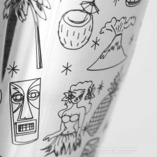 Шейкер Бостон Urbanbar Tiki UB3534 (850 мл)