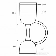 Джиггер Urbanbar Coley UB4500G (25/50 мл)